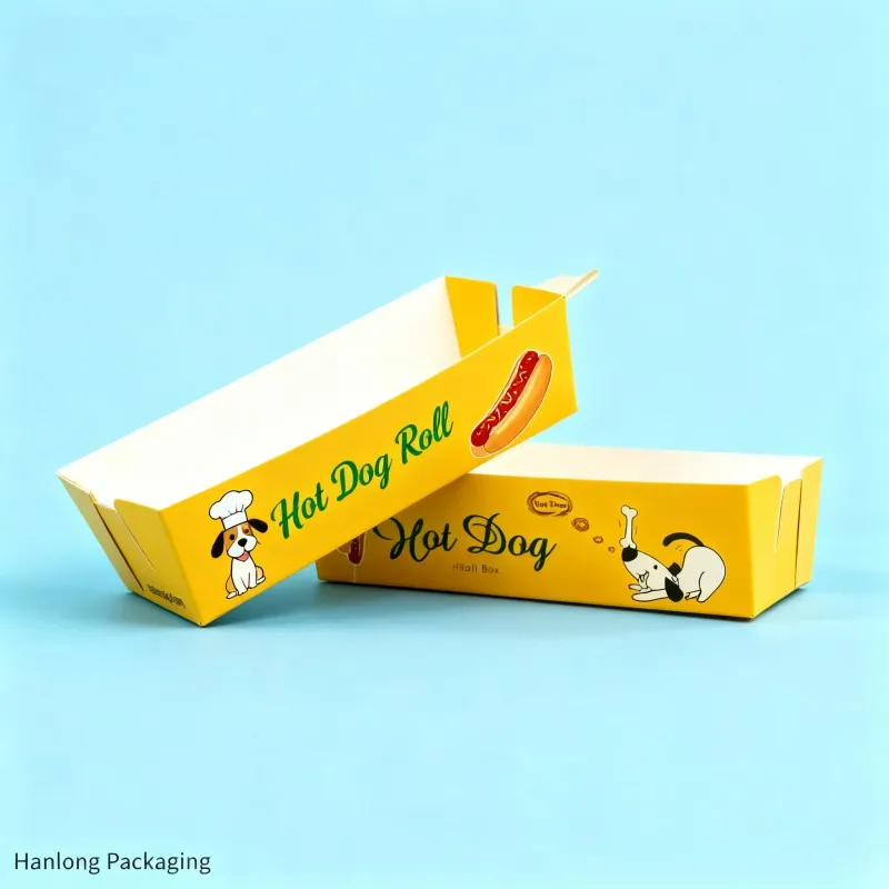 product customize cheese corn dog package box disposable container corn wraps hot dog roll box eco friendly soy ink hot dog roll box-4