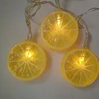 Lemon String String Light Led Holiday Time Lghts10 LED Lemon LED String Lights For Party