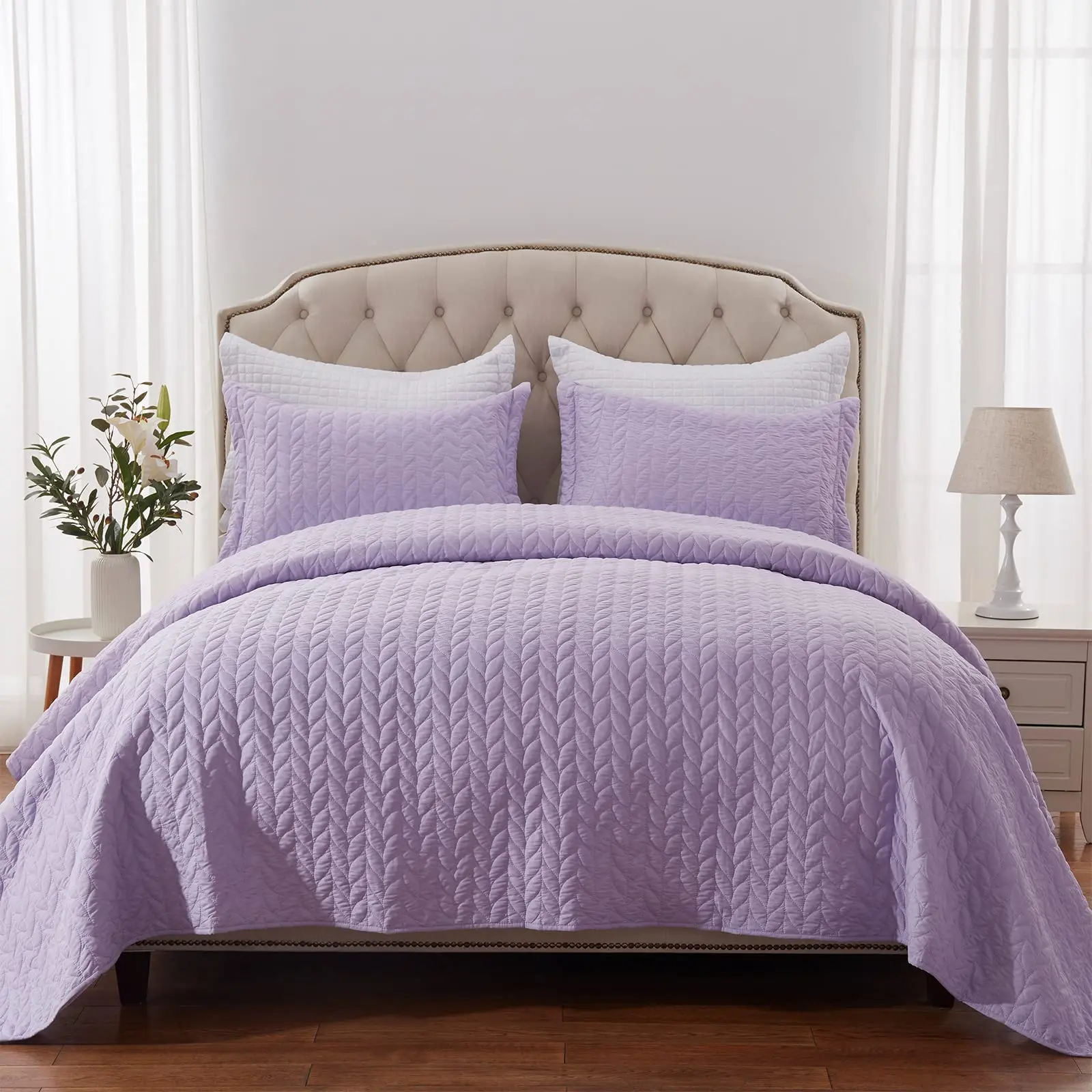 New Design Good Quality Coverlet Set Bedspread Set Colorful Cheap