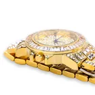 Crystal Watch High Quality Luxury Waterproof Stainless Steel Full Crystal Iced Out Watch