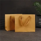 Bag Custom Logo Recycled Cheap Takeaway Shopping Brown Kraft Paper Bag With Handle