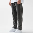 Manufacturer Custom Vintage Washed Black Mens Cotton Thick Sweatpants