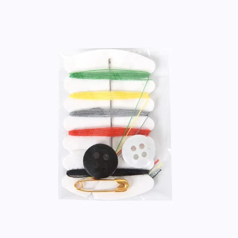 Factory Wholesale Hotel Amenities Hotel Guest Room Clothes Sewing Tool for Travel Hotel Disposable Colorful Sewing Kit
