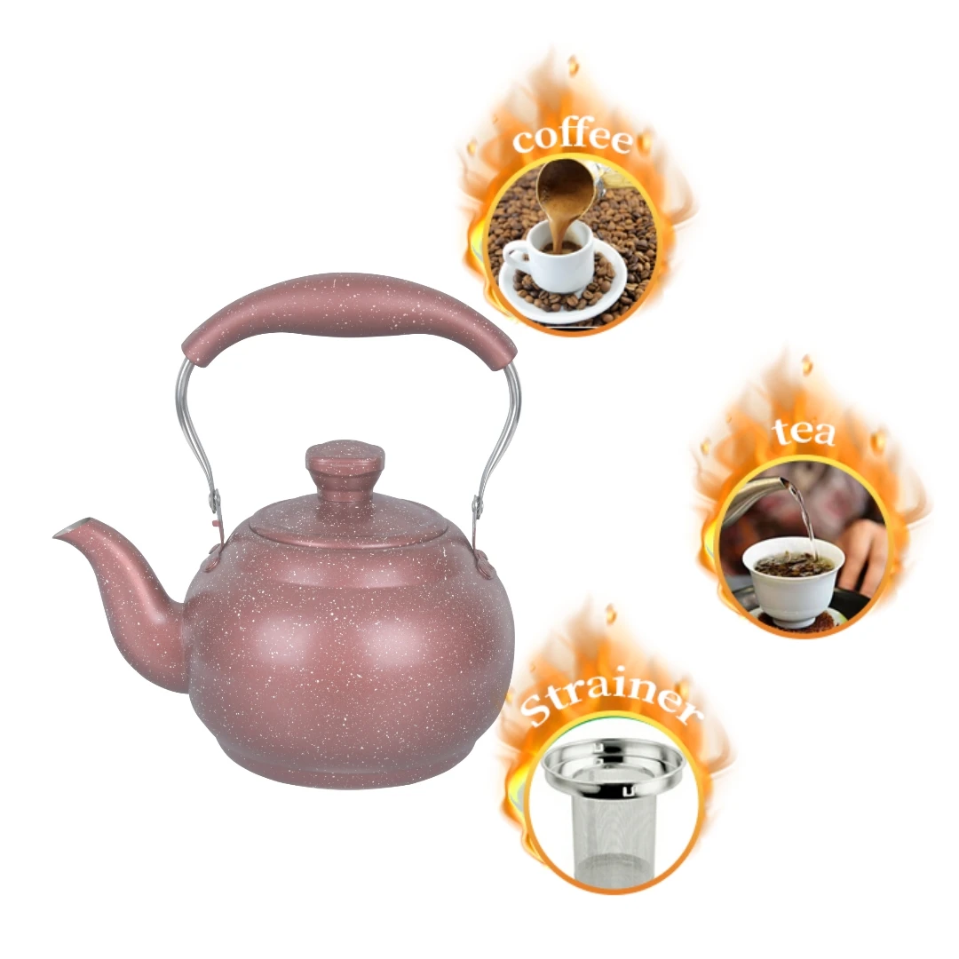 High Quality black  stainless steel High-temperature teapot