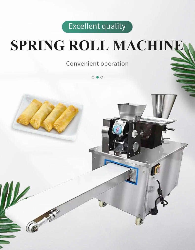 Full Automatic Egg Roll Lumpia Pastry Spring Roll Making Machine