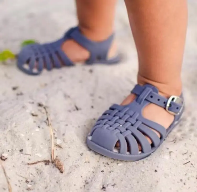 2021 Summer Children Casual Roman Baby Girls Kids Toddler Soft Non-slip Buckle Strap Beach Shoes Kids Jelly Sandals