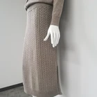 Skirt Custom Winter Casual 2021 Fashion Womens Cashmere Skirt Ladies Half Skirt