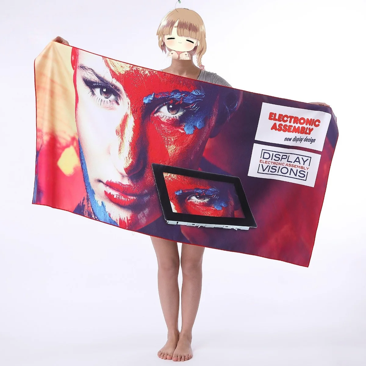 Customizable Microfiber Quick Dry Suede Beach Towel Sand-Free Printed Pattern Antimicrobial for Children manufacture