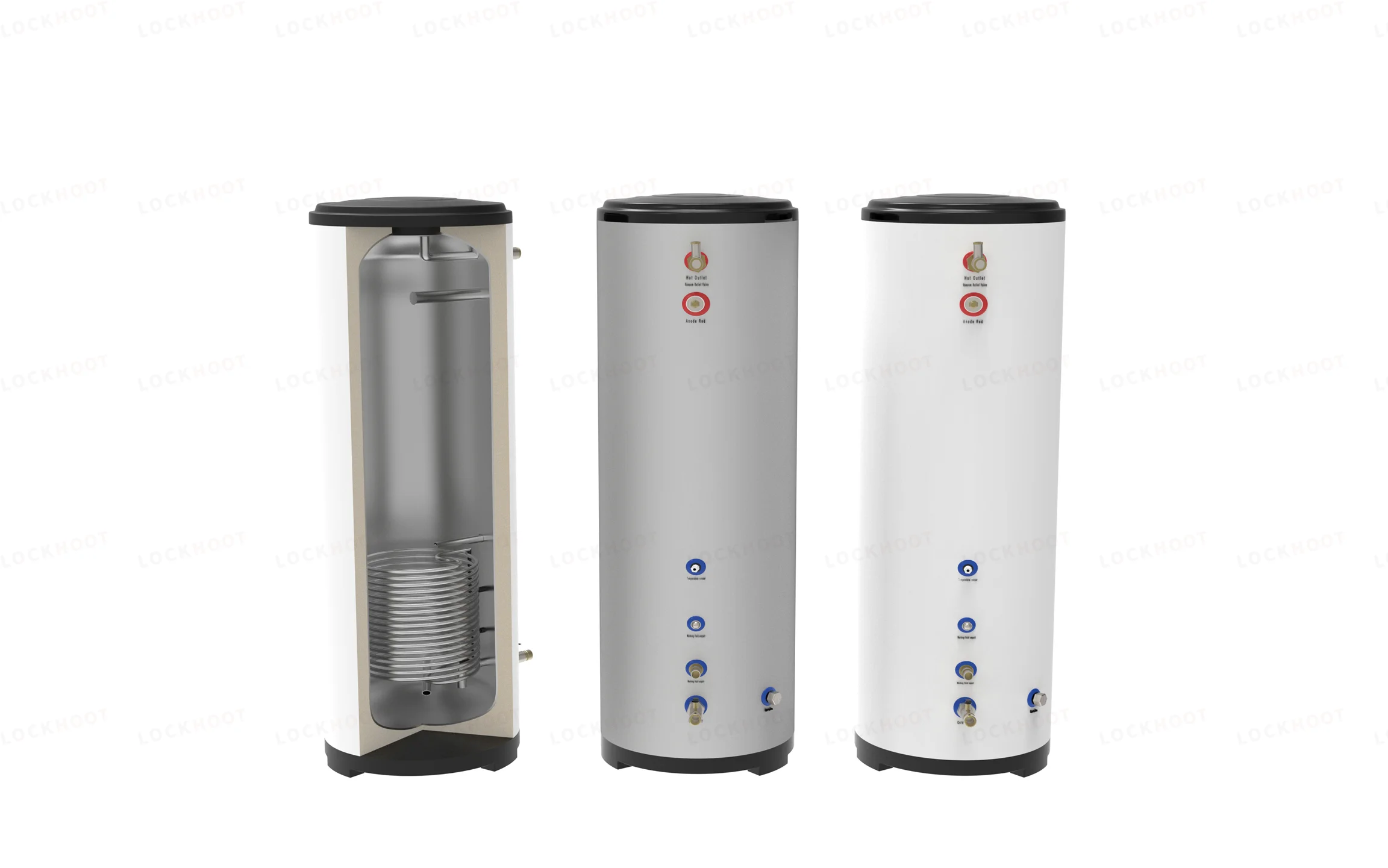 Air Source Heat Pump, 600L, Stainless, Steel, Solar - detail 8