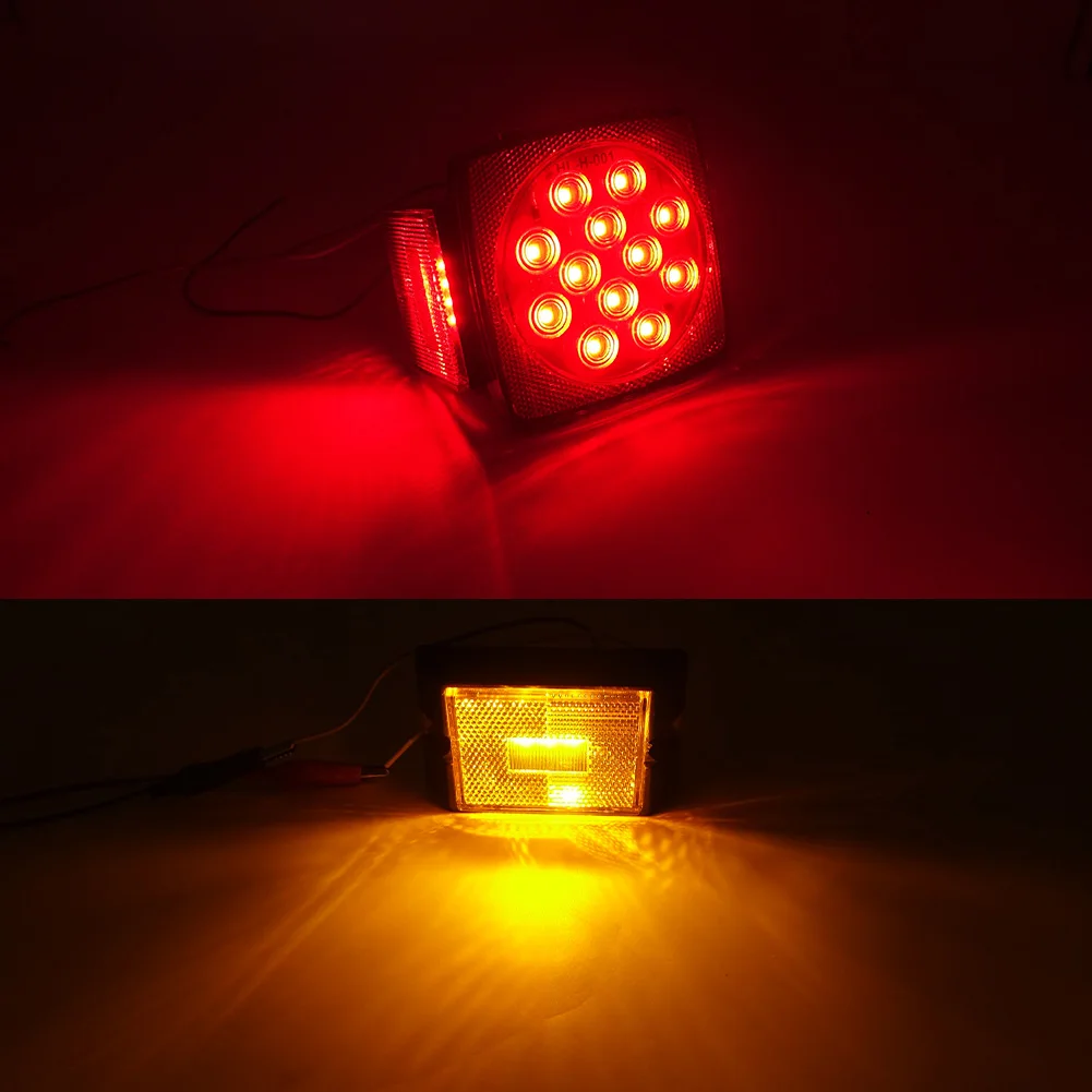 product emark customize trailer lighting waterproof 20led with license light boat truck trailer led tail lights-37