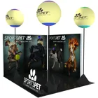 Custom Printed Portable Backlit Trade Show Booth Display Light Backdrop