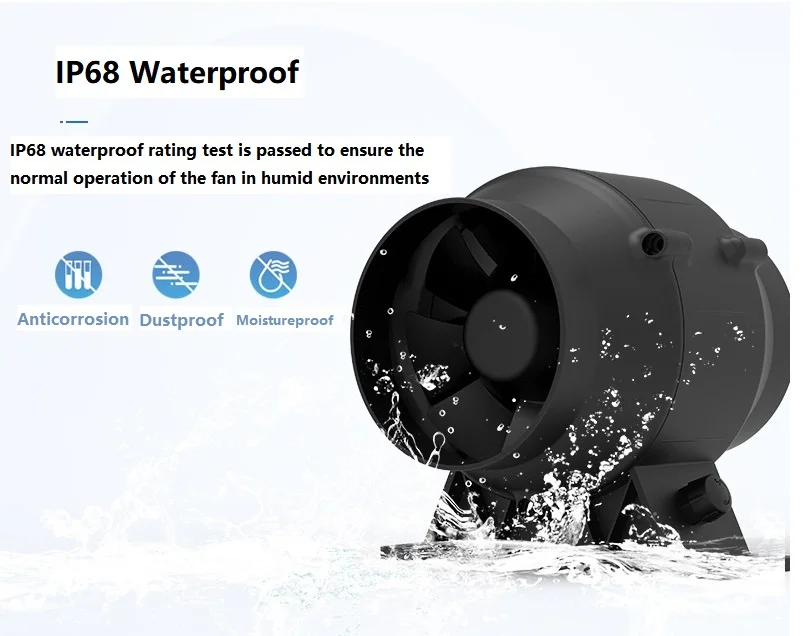 Ip68 Mixed Flow Fan, 110v, 220v, Waterproof - detail 14