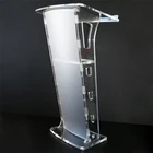 Wholesale High Quality Colorful Custom Acrylic Church Lectern Plastic Podium Design