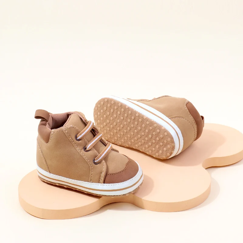 2024 New Arrival Breathable Soft PU Leather Baby Boy Shoes Light Weight Flat Anti-Slip for Spring and Autumn factory