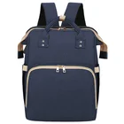 Blue Bags Large Capacity Multi-functional Customize Stylish Dark Blue Diaper Bags