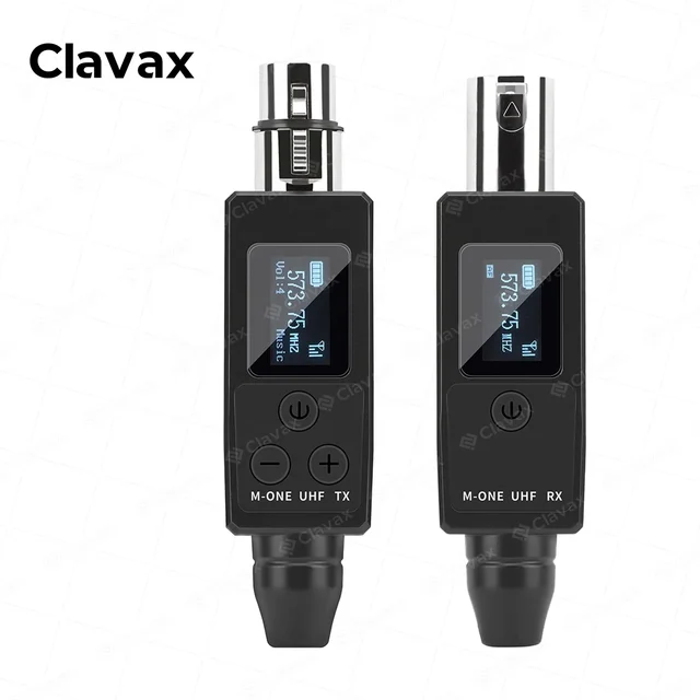Clavax M-ONE Multifunctional UHF Wireless XLR Signal Transmission For XLR Dynamic Mic Guitar Wireless Condenser Microphone