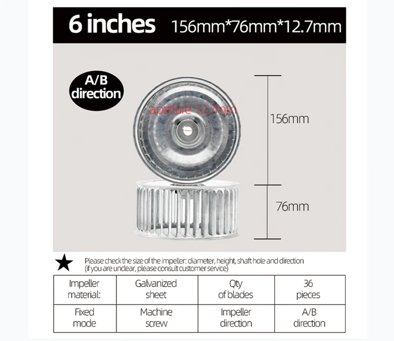 Blower, Centrifugal, Galvanized sheet, 5 inch - detail 20