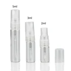 Perfume Bottle Luxury Travel Portable Clear Glass 2/3/5ML Mini Sized Perfume Bottle With Plastic Sprayer