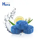 Toilet Block Cleaner Professional Non Toxic Deep Clean Blue Round Toilet Bowl Cleaner Blocks
