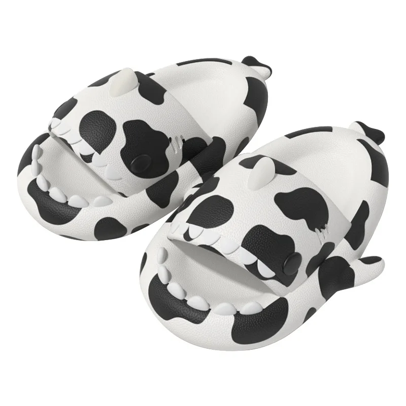 2022 Summer Cute Cow Custom Logo Pattern Ladies Sandals Slides Slippers  Designer Shark Slippers For Women - Buy Shark Slides Big Size 12,Bubble  Slippers,Ladies Sandals And Slippers Product on Alibaba.com