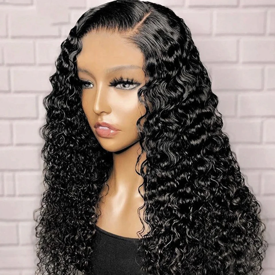 Cheap Water Wave Lace Front Wig Full Lace Human Hair Wigs For Black Women Kinky Curly Hd Lace Frontal Wig For Black Women Vendor