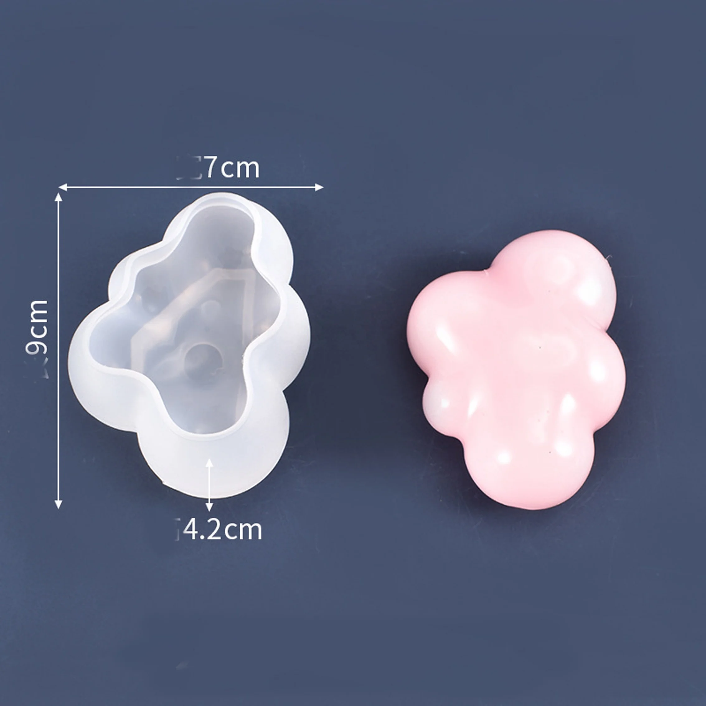 3D Cloud Shaped Mousse Fondant Ice Cube silicone Soap Silicone Cake Mold Chocolate Mold Cake Topper Tools