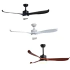 Home Dc Fan Smart Home Control 3 Tone Lights 56 Inch White Abs Blade Dc Ceiling Fan With Light