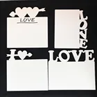Photo Family MDF Sublimation Blank Photo Frame 5mm For Love Valentine's Day Family