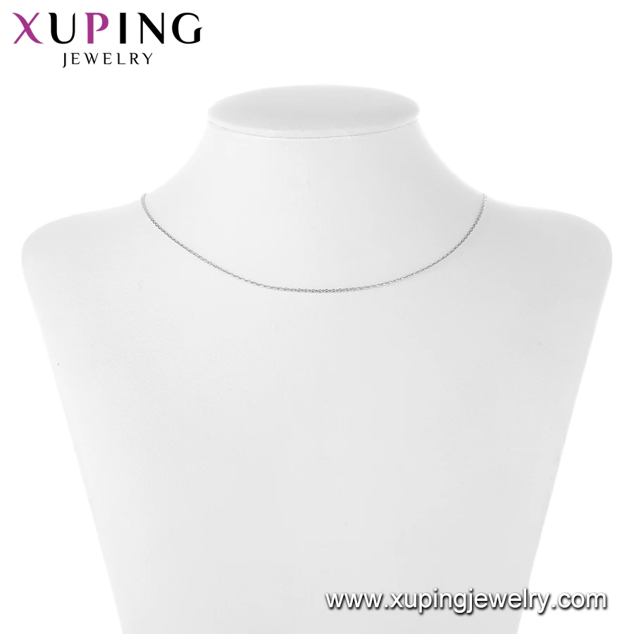 46941 Xuping fashion jewelry 2020 new arrival thin 1mm width stainless steel chain necklace