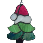 Halloween Catchers Catcher Halloween Witch Stained Glass Sun Catchers Metal Soldered Glass Holiday Sun Catcher