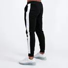 Custom Drawstring Style Fashion Men's Sport Jogger Pants Fleece Blackand White Winter Joggers