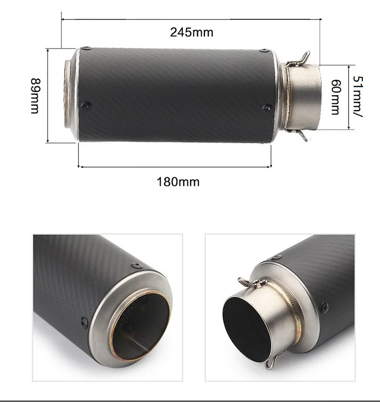 Universal Mm Mm Motorcycle Exhaust Pipe Suitable For Gp Project