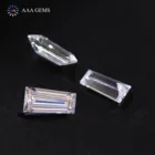 Gemstone AAA Gems Baguette Ring Use Moissanite Gemstone DEF Gh Color Vvs Top Quality Moissanite Diamond
