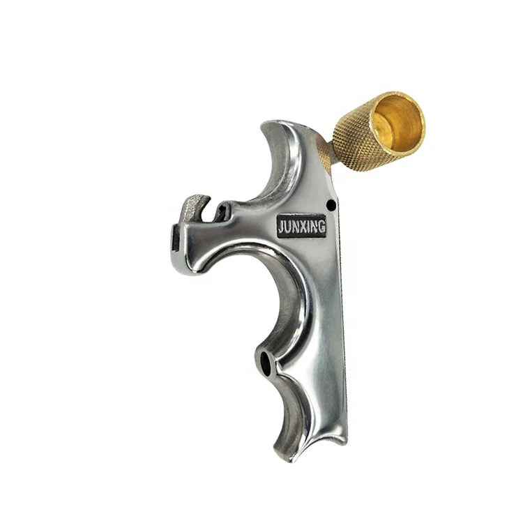 1 Piece Stainless Steel Release Aid Thumb Button Archery Accessory 