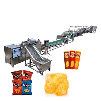 Fully automatic factory french fries and potato chips small production line