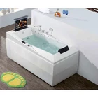 Bath New Design White Rectangular Bathroom Bath Tubs Luxury Freestanding Massage Bathtub