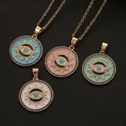 Eye Evil Accessories Necklace Lucky Eye Drop Oil Pendant Blue Evil Eye Necklace Gold Plated Pendant Necklace