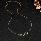 Plated Gold Xunbei 18K Plated Gold Stainless Steel Jewelry Custom Arabic Names Necklaces