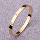 Jewelry Couple Diamond Rose Gold Cuff Simple Trendy Jewelry Rhinestone Bracelet