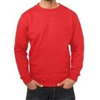 Sweatshirt Men's 65%comboed Cotton 35%polyester Crew Neck Sweatshirt With Warm Brushed Fleece Inside