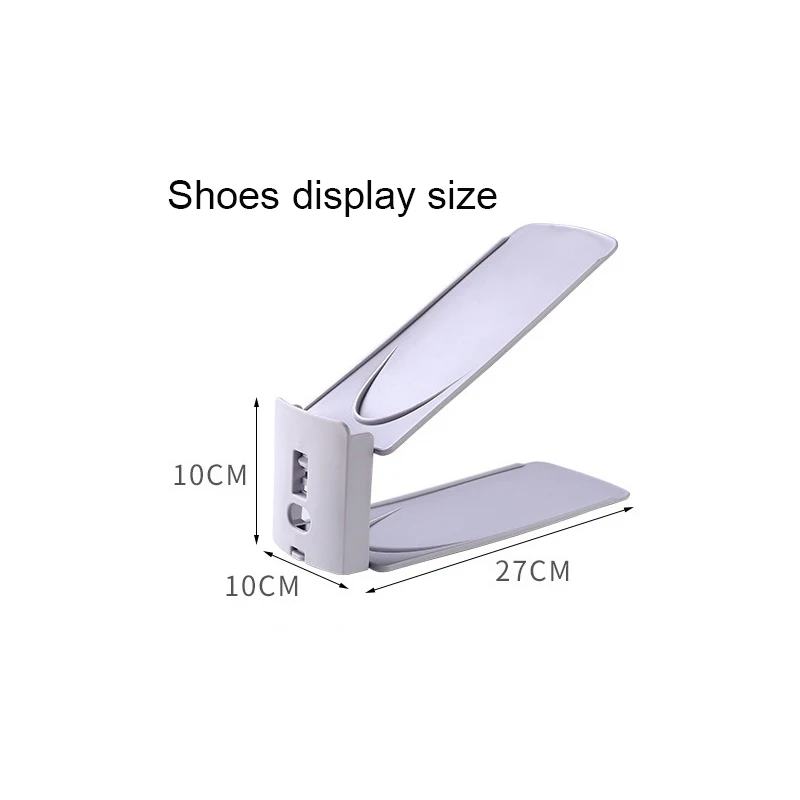 Customized different size Travel Holder Charm Smart Shoe Rack Organizer Closet Slot Plastic Storage Rack Shoe Organizer