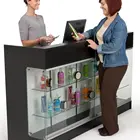 Shops Cashier Counter Table Vitrine Display Checkout Desk