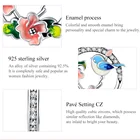 New Pendant Silver New Trendy Round Pendant Silver 925 Brid And Flower Spring Jewelry Charm