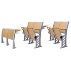 School College Furniture Aluminum Alloy Classroom Table And Chairs Set Conference Room Foldable School Desk And Chair