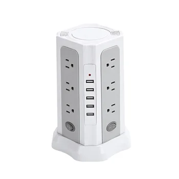 British and American smart socket, multi-function porous strip,5USB fast charging strip, safety plug board