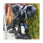 Hand High Quality Hand Carved Life Size Copper Bronze Brass Elephant Statues For Garden Decoration
