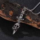 Men Necklace Custom Fashion Pirate Skull Pendant Jewelry Vintage Personality Stainless Steel Men Necklace
