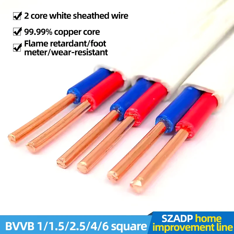 Electrical Wire Copper Bv Bvr Bvv Bvvb Cable Solid Stranded Waterproof