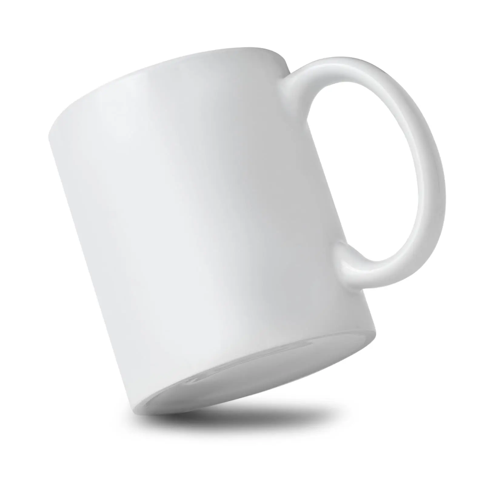 Popular Sublimation custom logo print 11oz simple white Blank coffee cups ceramic mug white for sublimation Printing