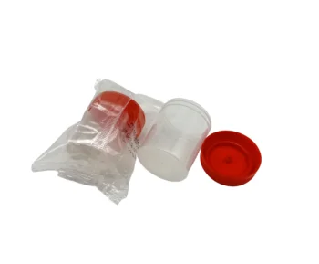 Disposable plastic urine container 40ml individual package urine specimen cup